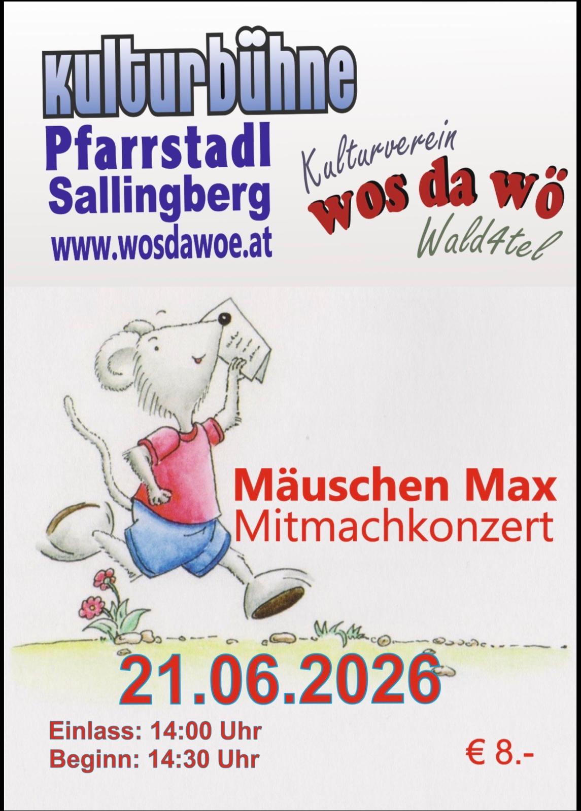 Mäuschen Max – MITMACHKONZERT
