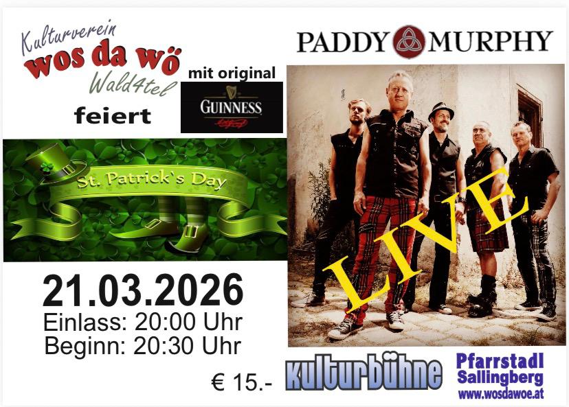 Paddy Murphy – ST. PATRICK`S DAY